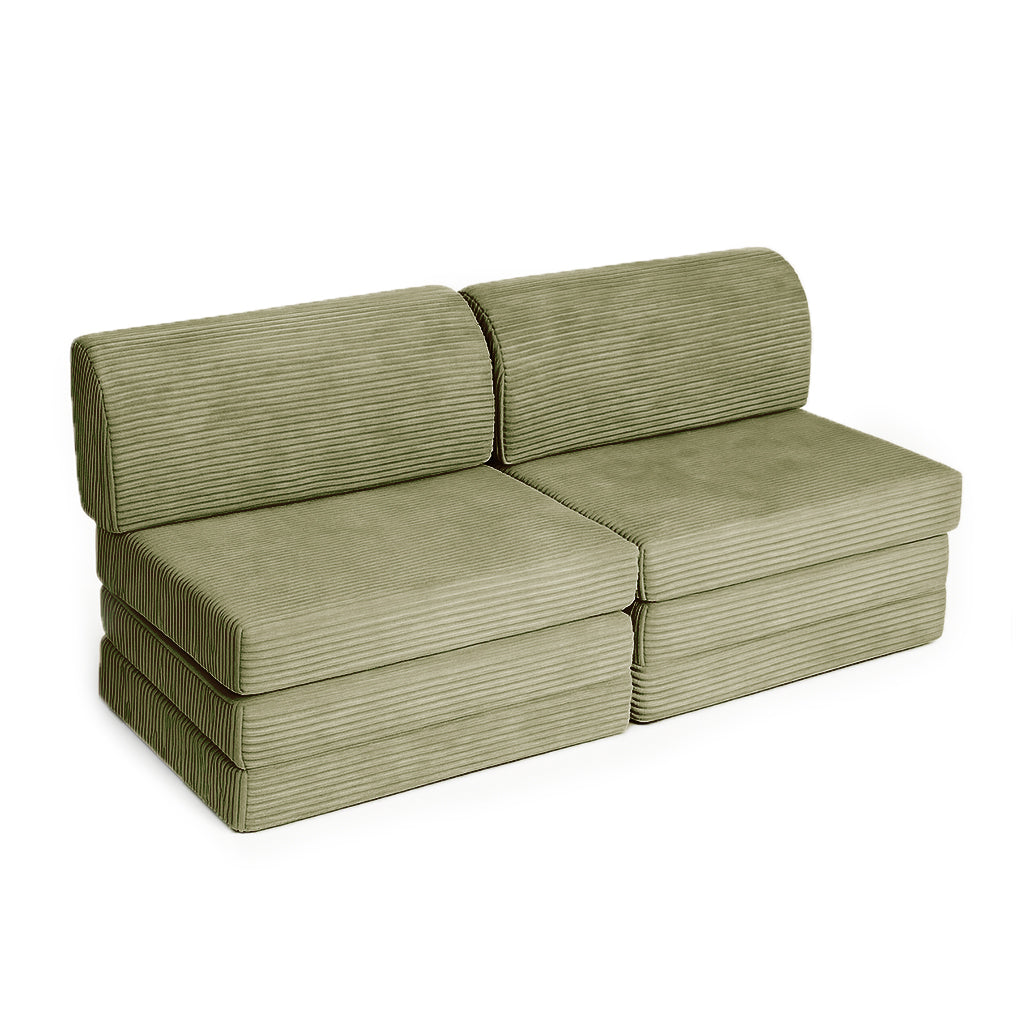 Sandwich Sofa - Modułowa Sofa dla dzieci || Khaki Sztruks