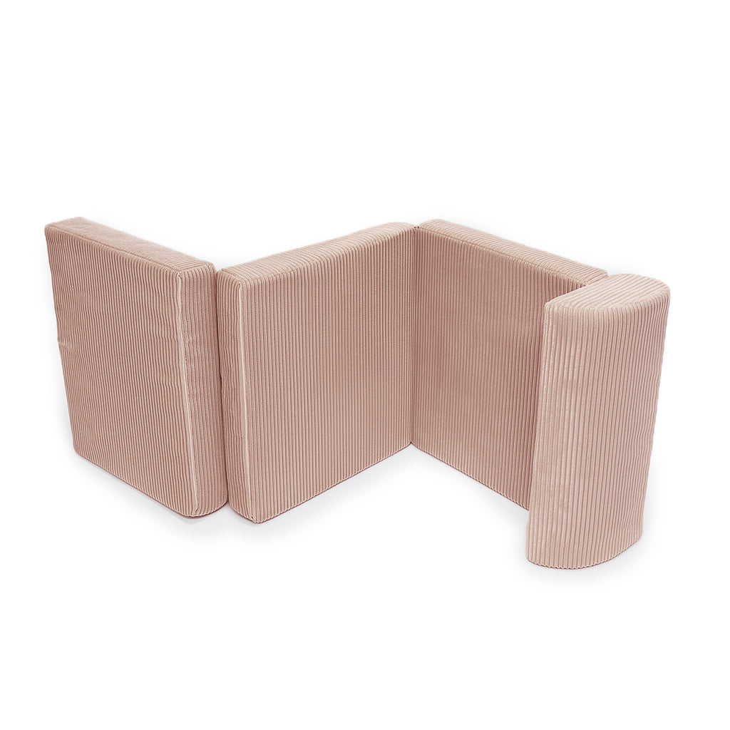 Sandwich Sofa - Modułowa Sofa dla dzieci || Różowy Sztruks