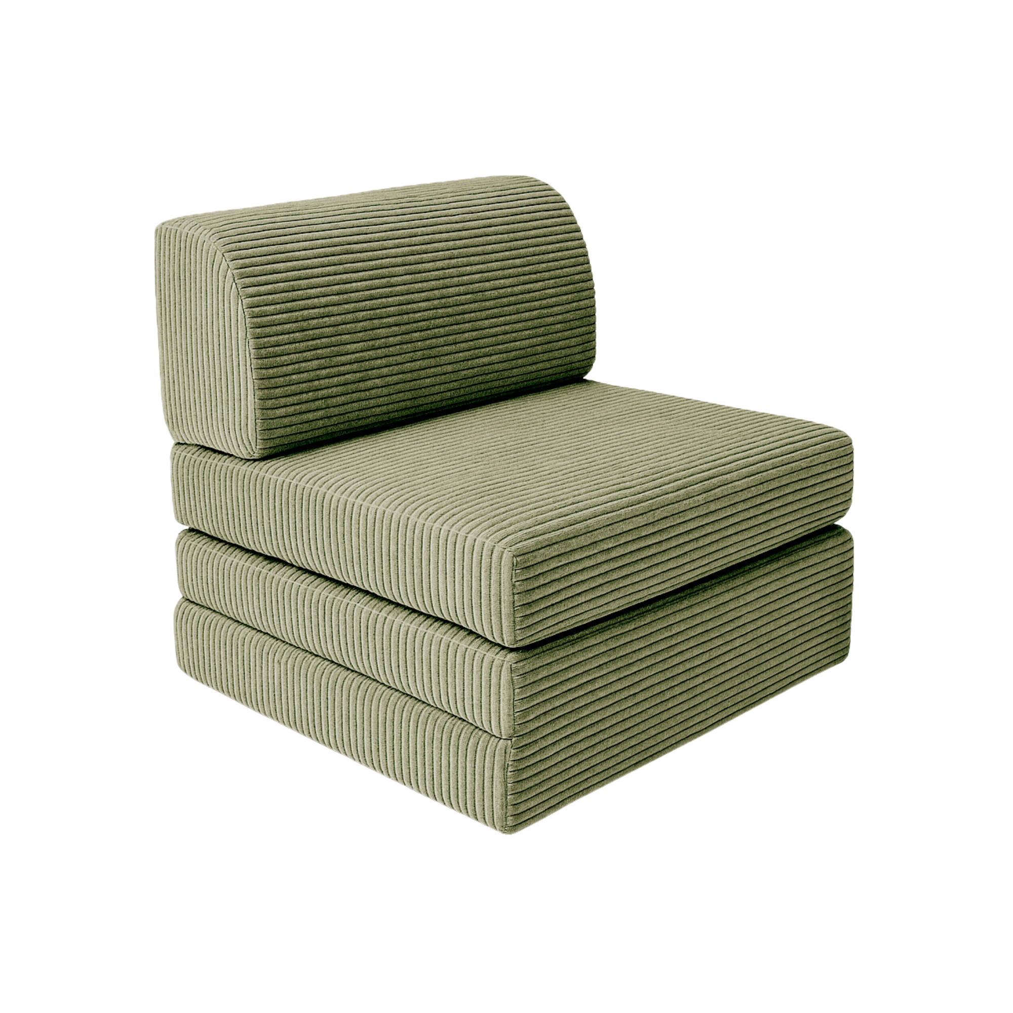 Sandwich Sofa - Modułowa Sofa dla dzieci || Khaki Sztruks