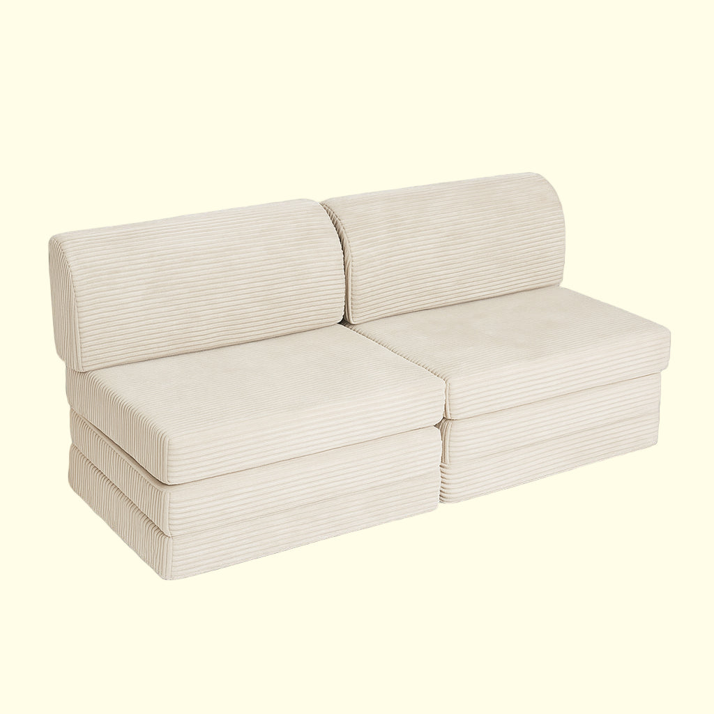 Sandwich Sofa - Sofa Modułowa dla dzieci || Waniliowy Sztruks